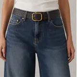 Jeans Larghi Donna Autunno/Inverno Made in Cina Tempo libero Colore Unico Standard Monocromo — foto 5