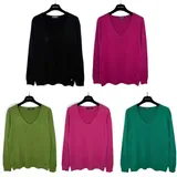 Maglierie&Felpe(D) Genere Pullover Pullover Donna Autunno/Inverno Made in Cina Quotidiano Vari Colori Standard Monocromo — foto 4