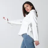 Giacca di Jeans Donna Primavera/Estate Made in Cina Tempo libero Colore Unico Standard — foto 3
