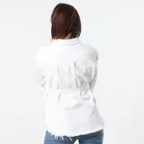 Giacca di Jeans Donna Primavera/Estate Made in Cina Tempo libero Colore Unico Standard — foto 4