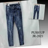 Jeans Skinny Donna Autunno Made in Cina Quotidiano Colore Unico Standard — foto 1