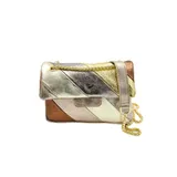 Borsa a Tracolla Donna Autunno/Inverno Made in Italia Quotidiano Vari Colori Bottoni — foto 1