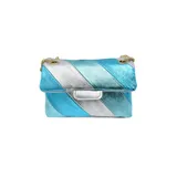 Borsa a Tracolla Donna Autunno/Inverno Made in Italia Quotidiano Vari Colori Bottoni — foto 3