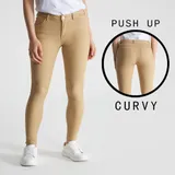 Pantaloni Donna Quattro stagioni Made in Cina Quotidiano Colore Unico Curvy(taglie forti) — foto 1
