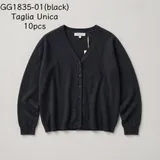 Cardigan Donna Autunno/Inverno Made in Cina Quotidiano Vari Colori Curvy(taglie forti) — foto 1