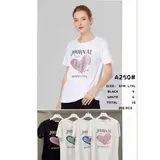 T-Shirt Donna Primavera/Estate Made in Cina Quotidiano Vari Colori Standard — foto 1