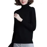 Pullover Donna Autunno/Inverno Made in Cina Tempo libero Colore Unico Standard Senza Chiusura — foto 3