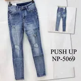 Jeans Skinny Donna Quattro stagioni Made in Cina Quotidiano Colore Unico Standard — foto 1