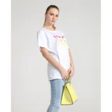 T-Shirt Donna Primavera/Estate Made in Italia Quotidiano Vari Colori Standard — foto 3