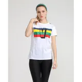 T-Shirt Donna Primavera/Estate Made in Italia Quotidiano Vari Colori Standard — foto 1